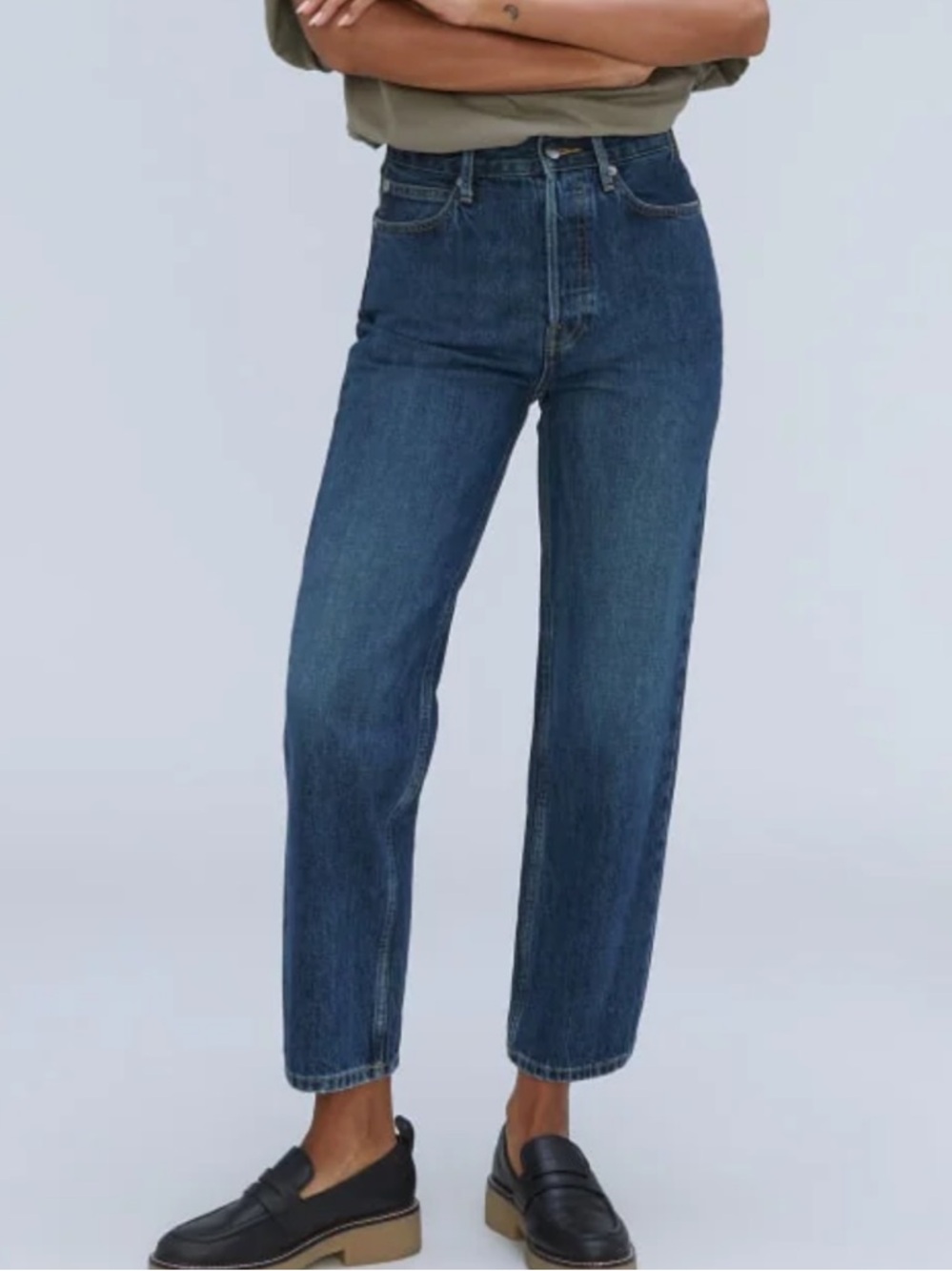 Everlane The Rigid Way-High Jean Rich Indigo 25 Regular